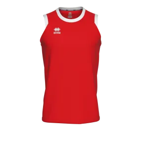 ERREA DAYTON BASKETBALL VEST RED WHITE