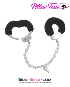 0792P      Beginner Furry Lover’s Cuffs, Black - LAST CHANCE - Final Closeout!