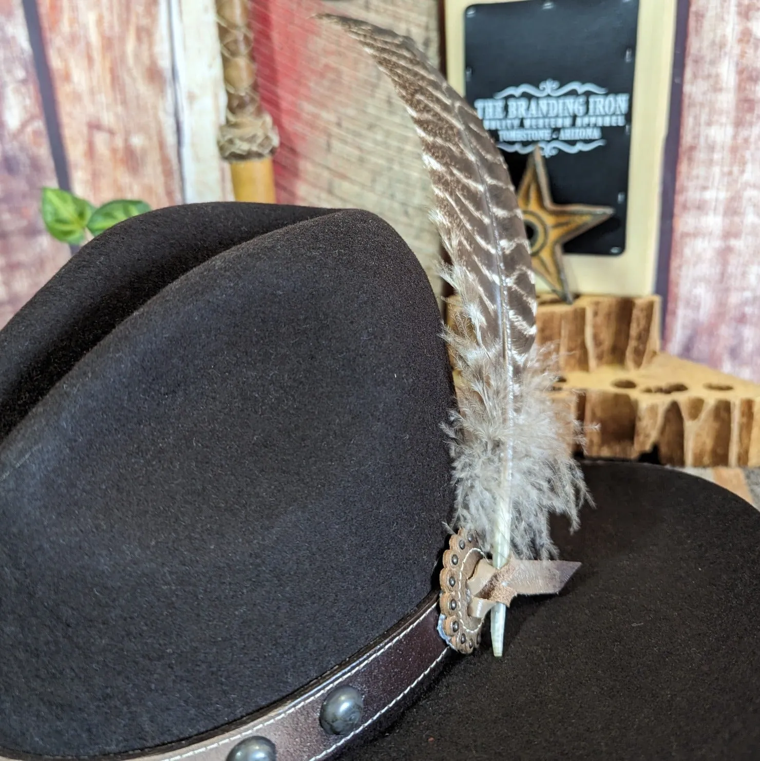 4X Buffalo Fur Felt Hat, the "Broken Bow" by Stetson