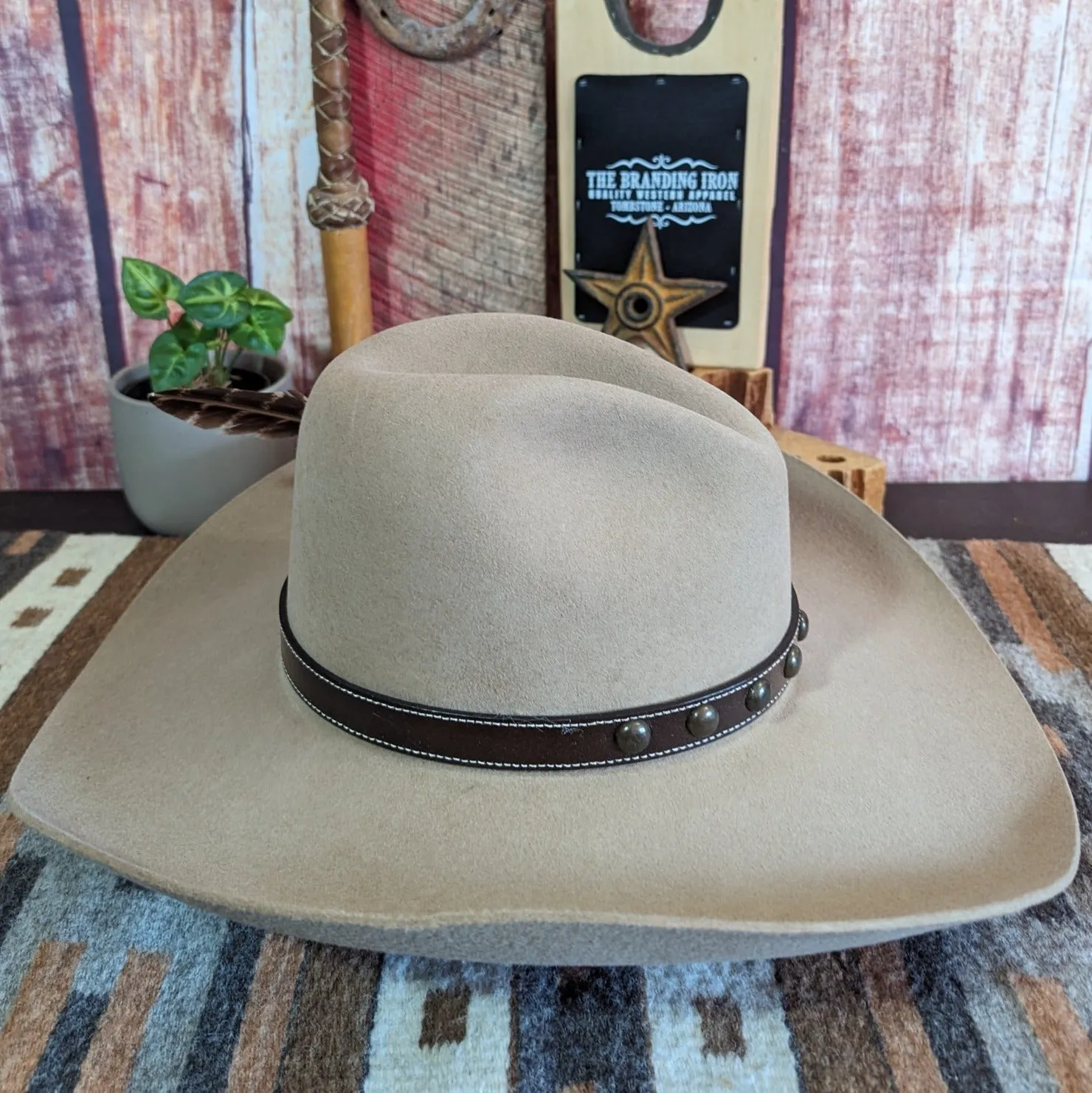 4X Buffalo Fur Felt Hat, the "Broken Bow" by Stetson