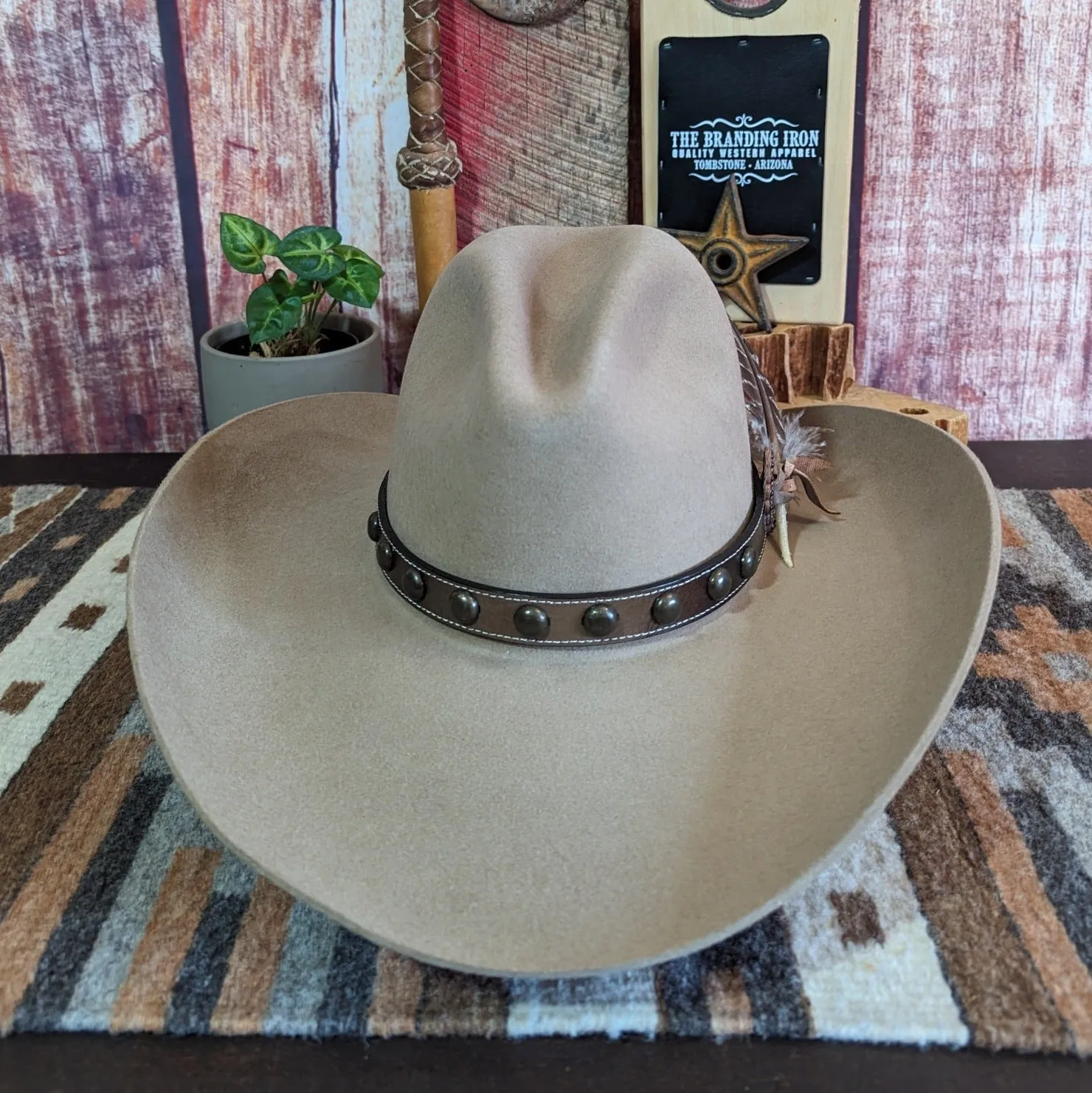 4X Buffalo Fur Felt Hat, the "Broken Bow" by Stetson