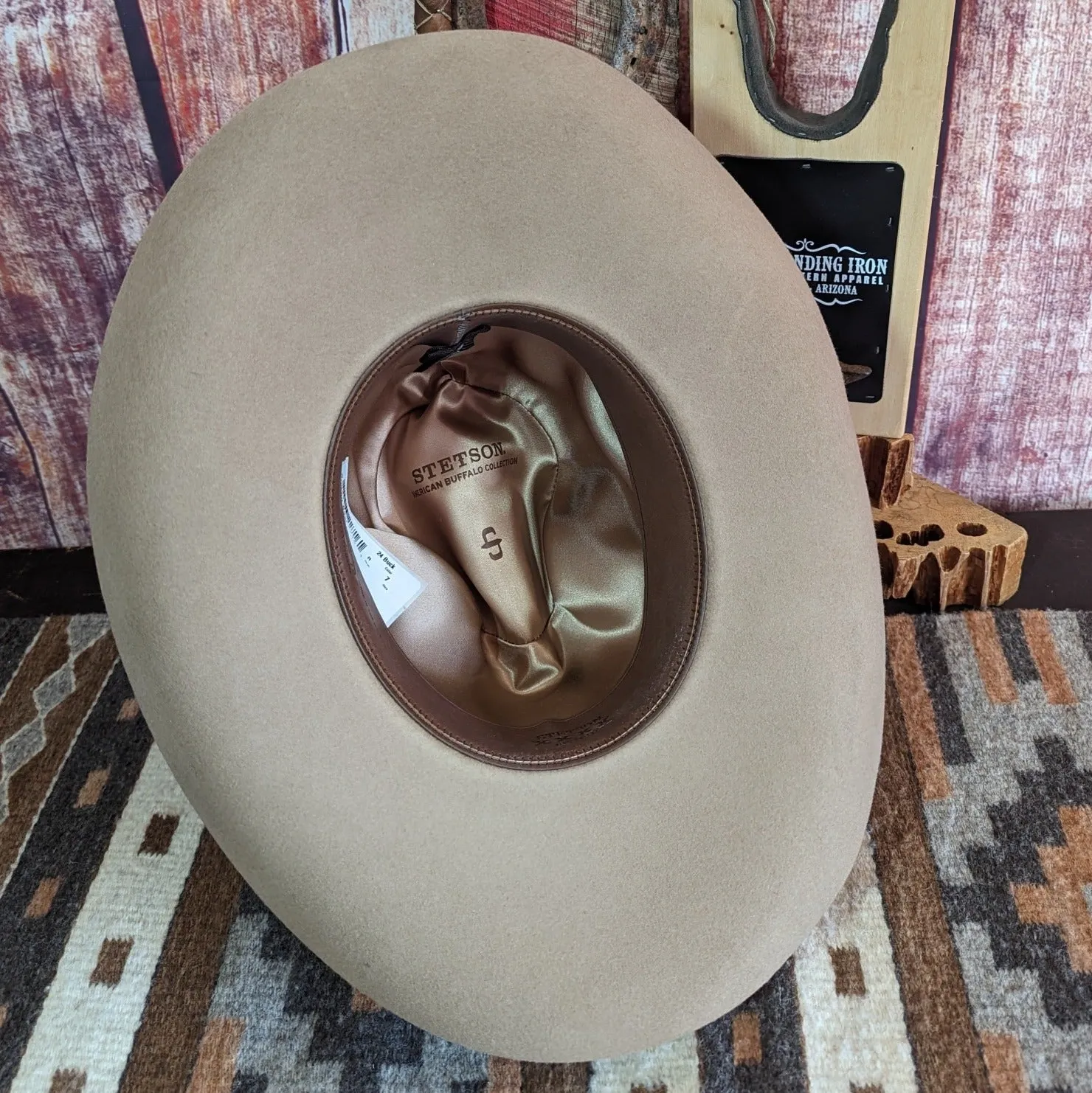 4X Buffalo Fur Felt Hat, the "Broken Bow" by Stetson