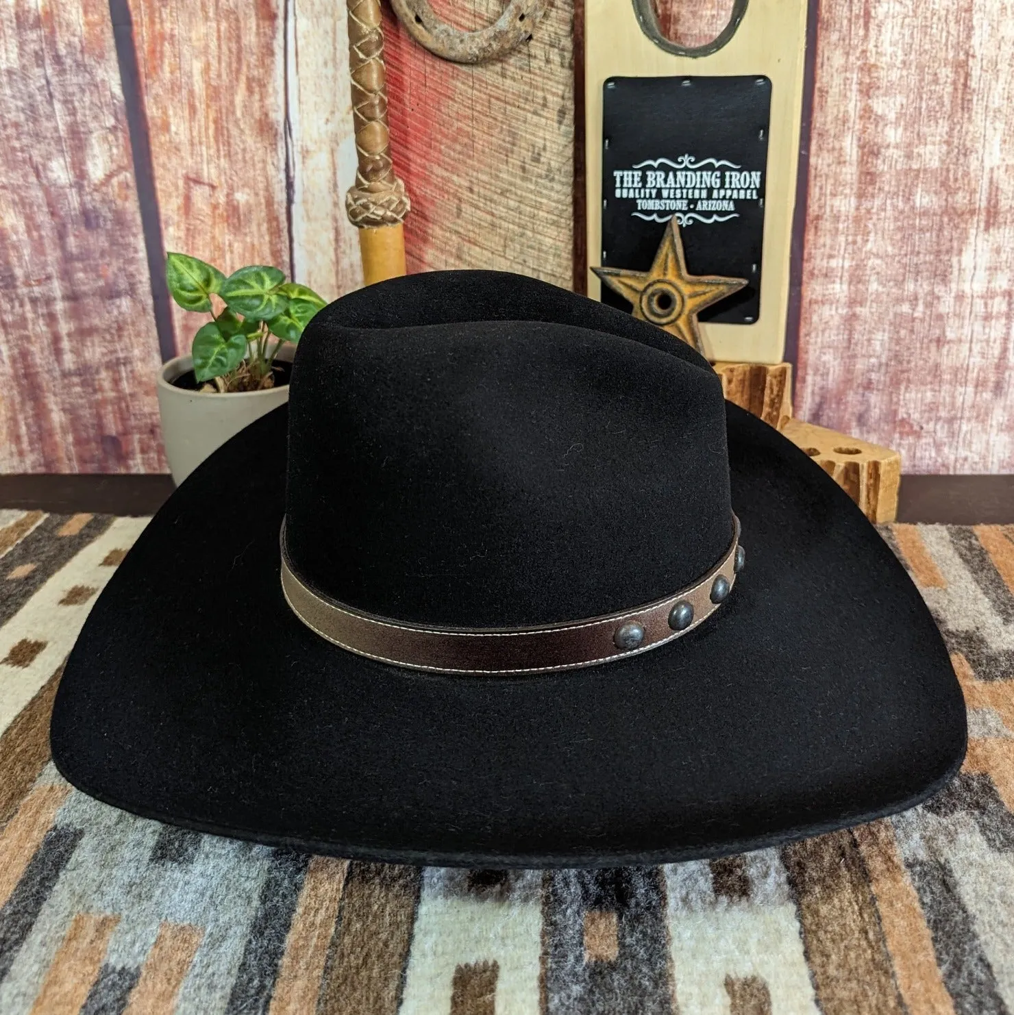 4X Buffalo Fur Felt Hat, the "Broken Bow" by Stetson