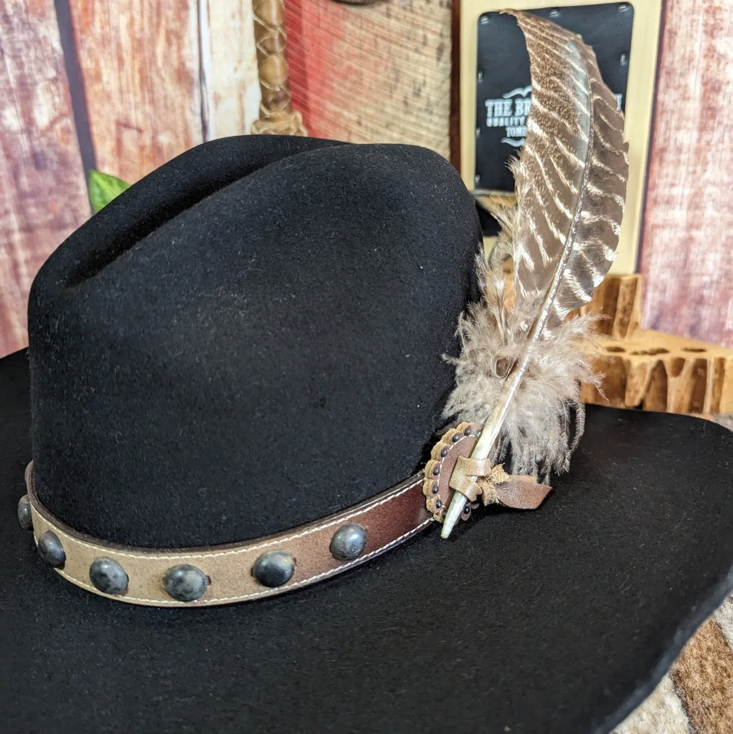 4X Buffalo Fur Felt Hat, the "Broken Bow" by Stetson