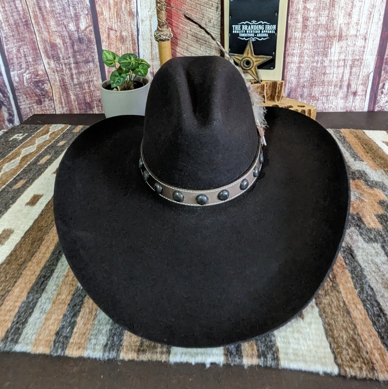 4X Buffalo Fur Felt Hat, the "Broken Bow" by Stetson