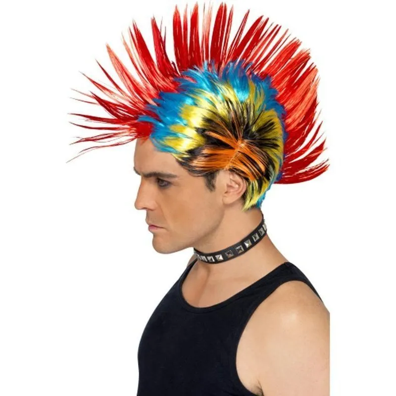 80s Street Punk Wig, Mohawk