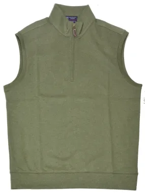 Andy Thornal Men's Knit 1/4 Zip Vest/Olive #160500-38