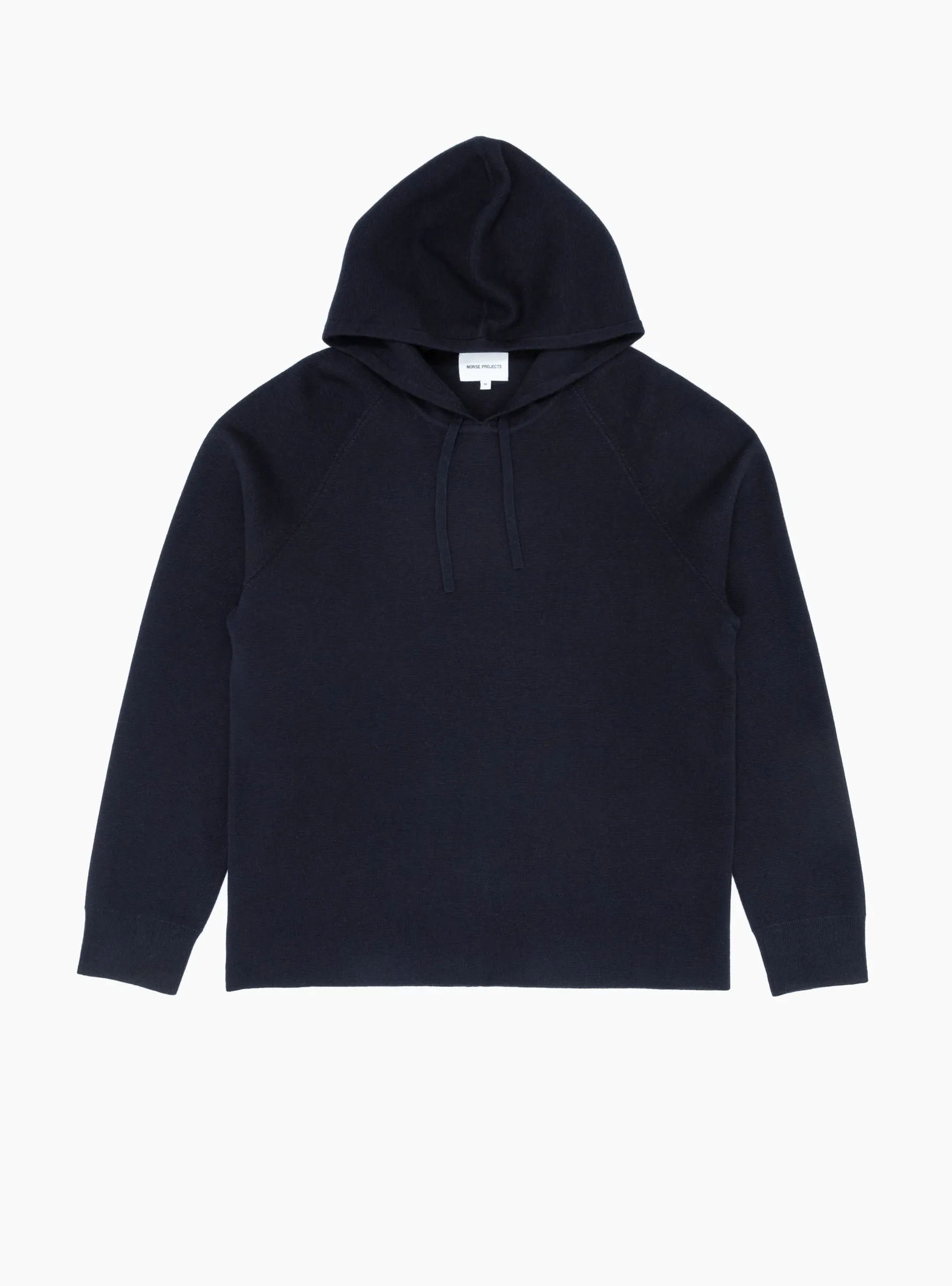 Axel Merino Cotton Milano Hoodie Dark Navy