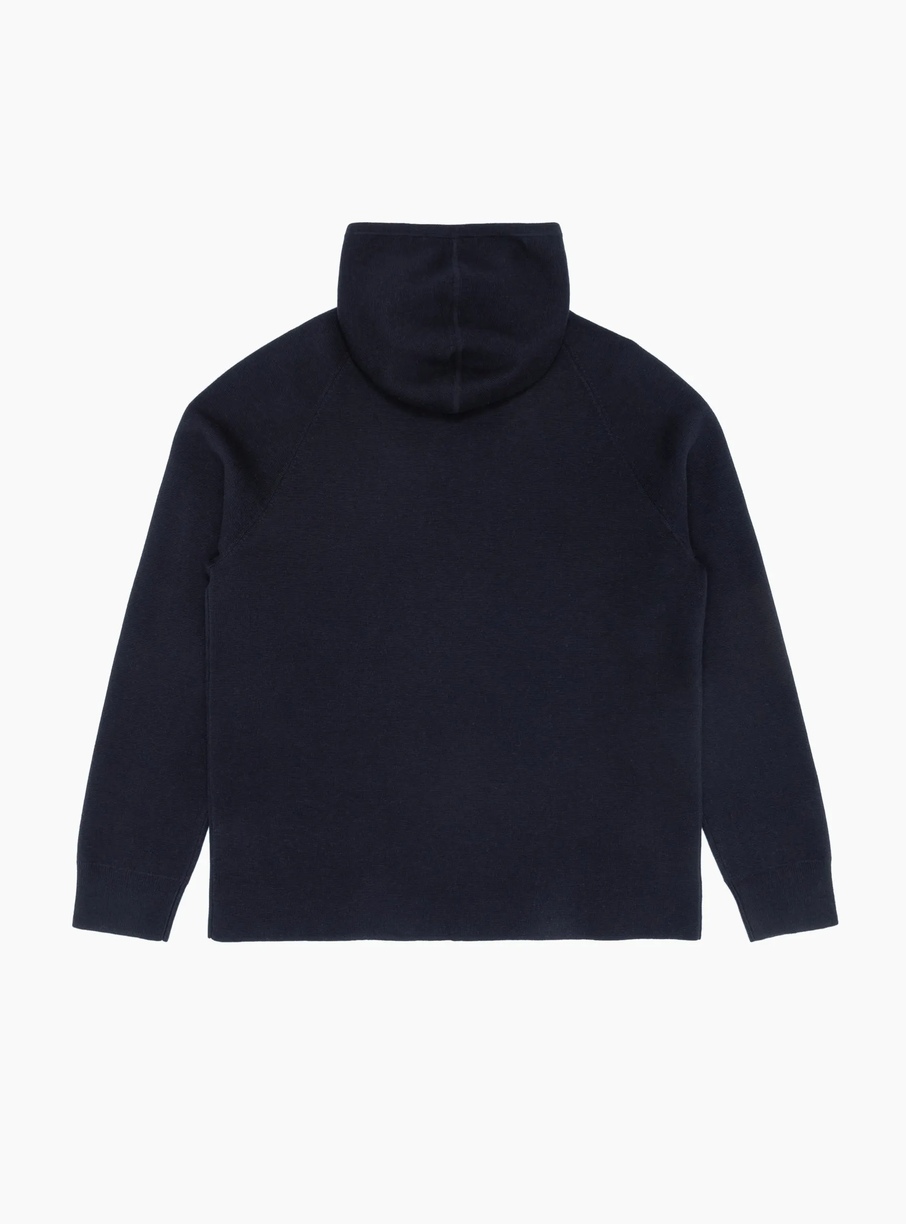 Axel Merino Cotton Milano Hoodie Dark Navy