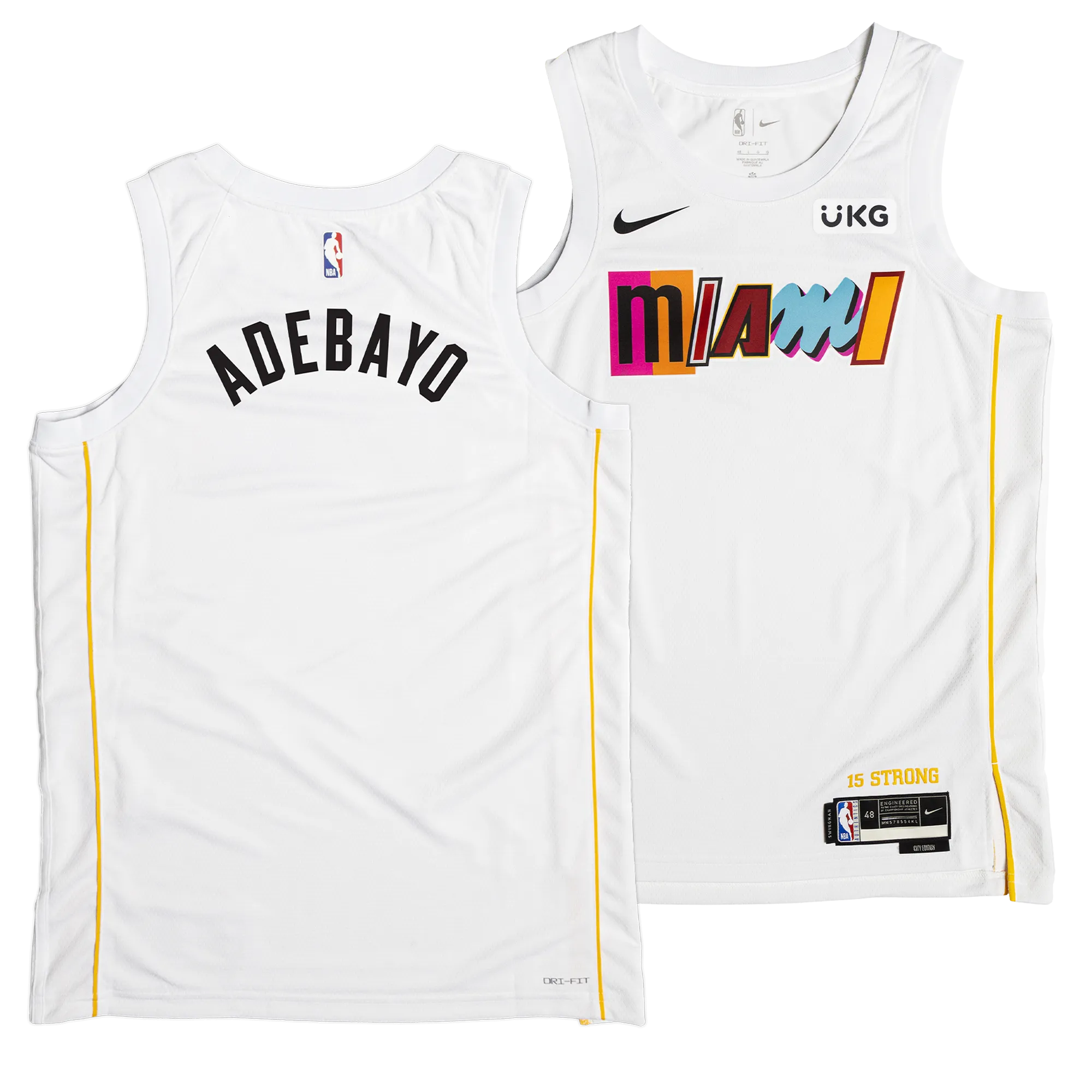 Bam Adebayo Nike Miami Mashup Vol. 2 Youth Swingman Jersey - Custom Number Style