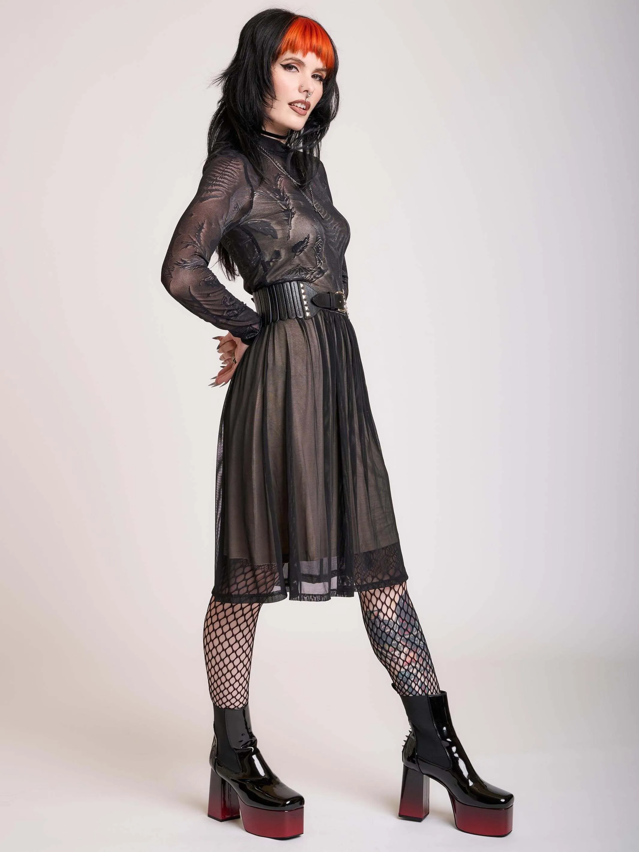 Bat Mesh Dress