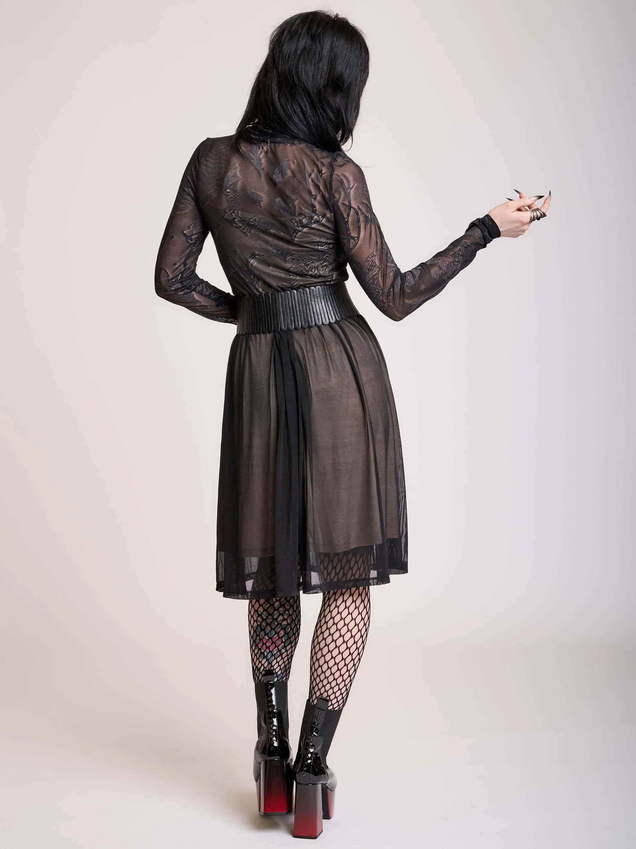 Bat Mesh Dress