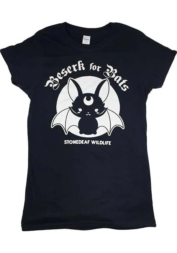 Beserk for Bats | STONEDEAF CHARITY FITTED T-SHIRT