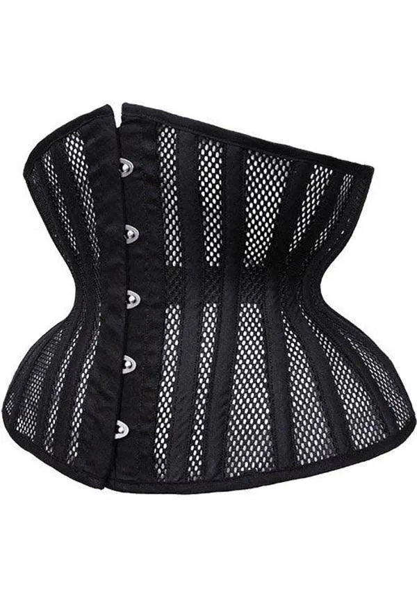 Black Mesh | UNDERBUST CORSET