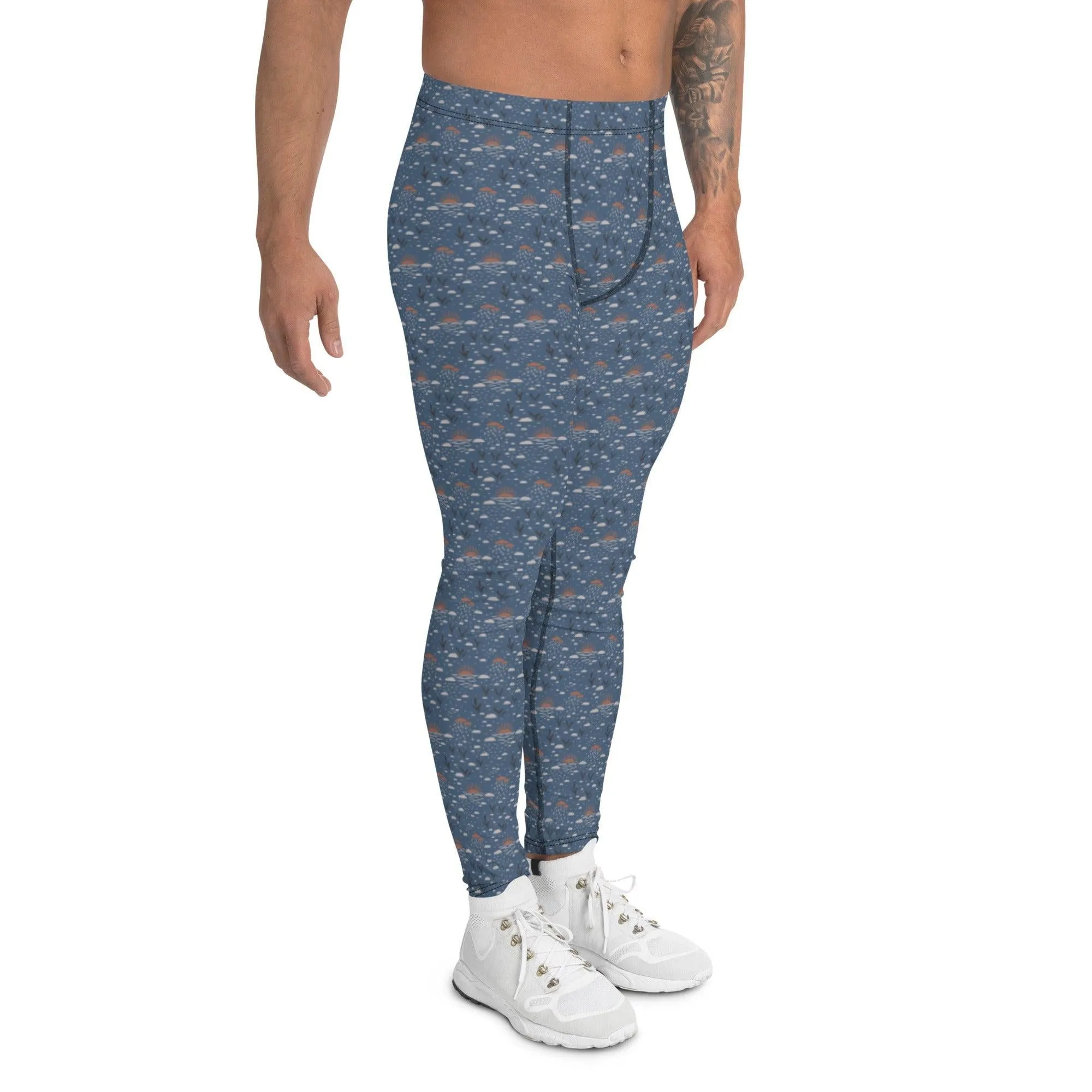 Blue Romantic Earth Men's Leggings