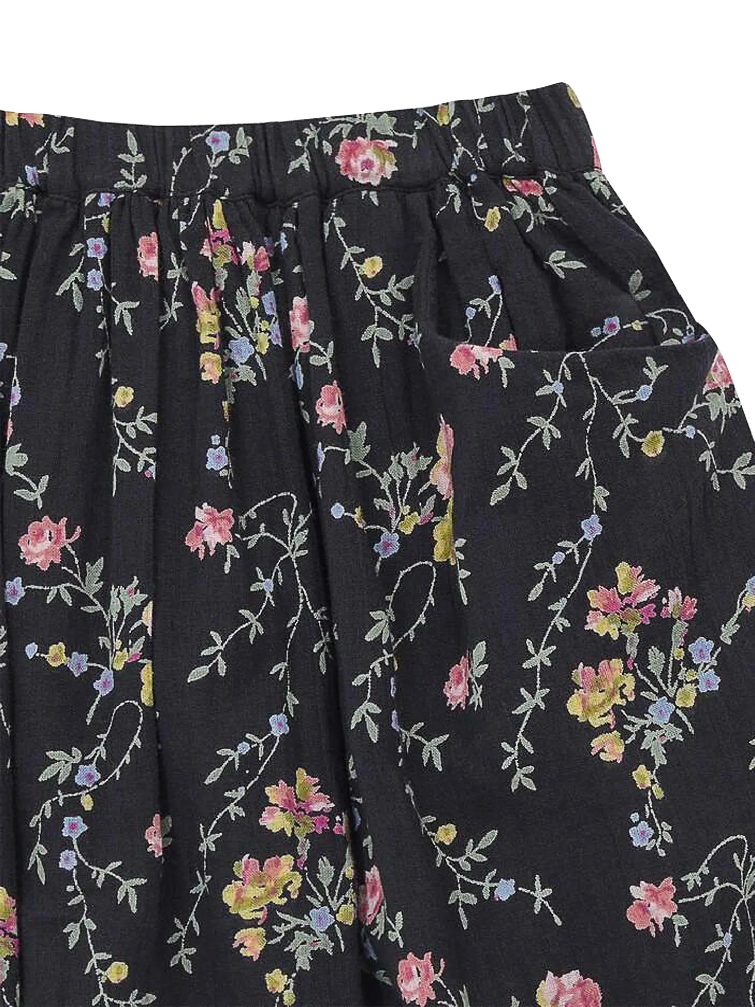 Bonton Romantic Print Gauze Skirt