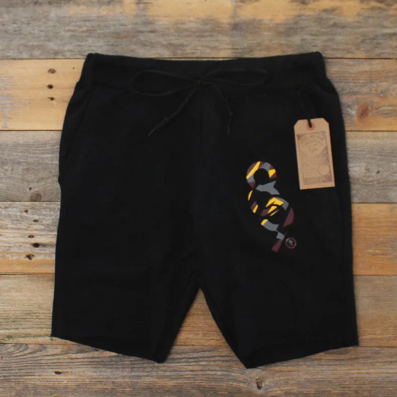 Bordeaux Keys Terry Shorts Black