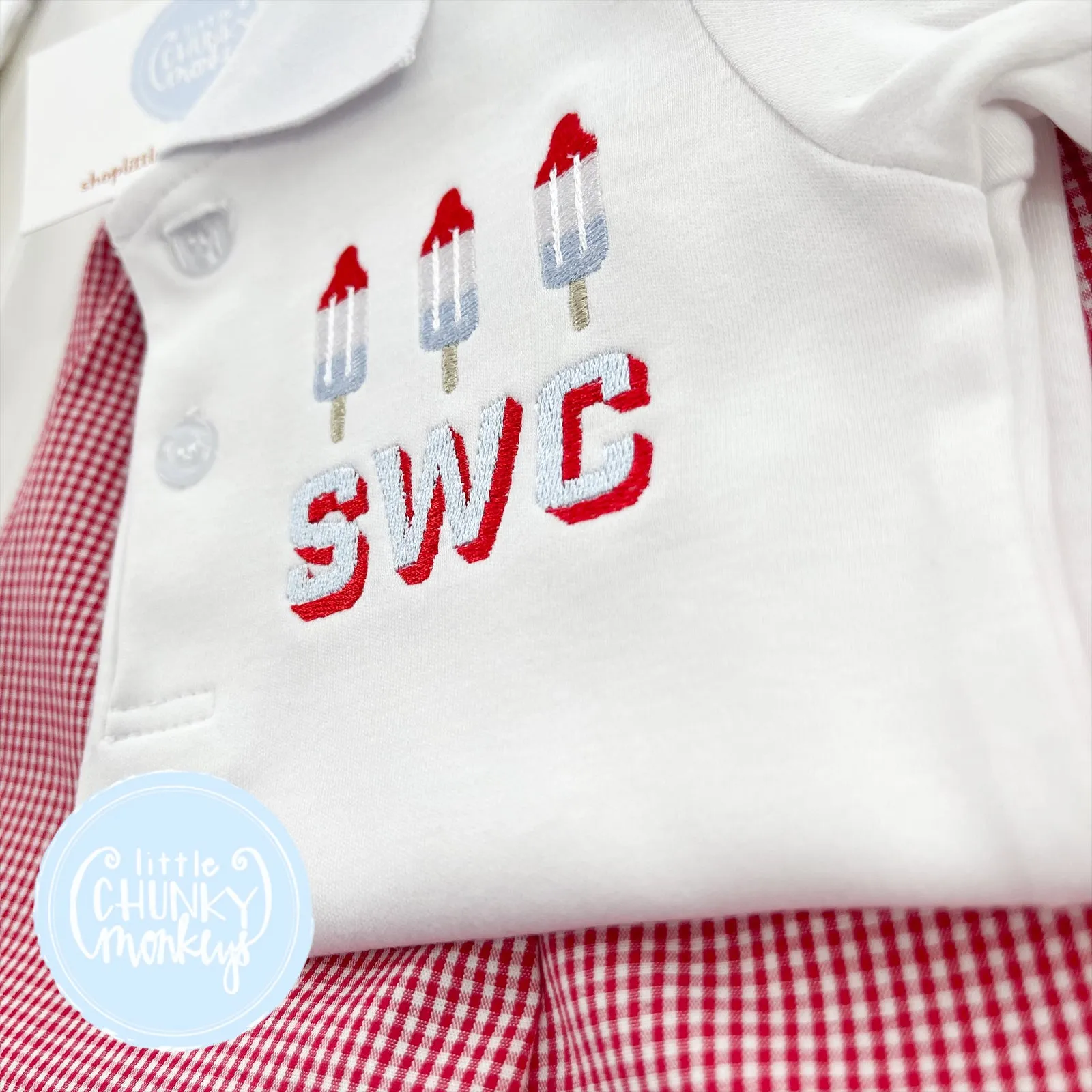 Boy Polo Shirt - Patriotic Rocket Pop