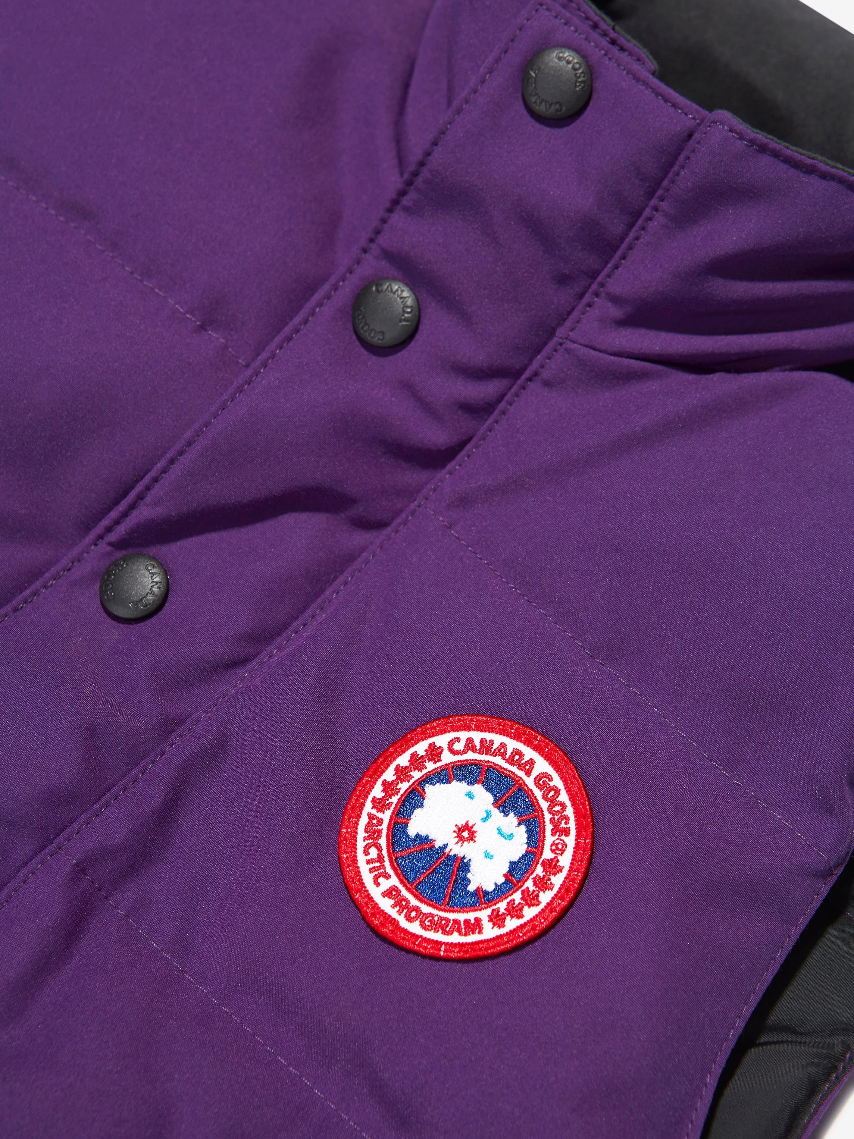 Canada Goose Kids Down Padded Vanier Vest in Purple