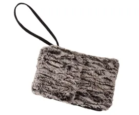 Cell Phone Purse - Luxury Faux Fur in Black Walnut (Sold Out!)