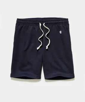 Champion 7" Midweight Warm Up Short in Original Navy