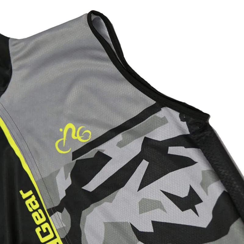 CLAS Yellow Retro Cycling Vest