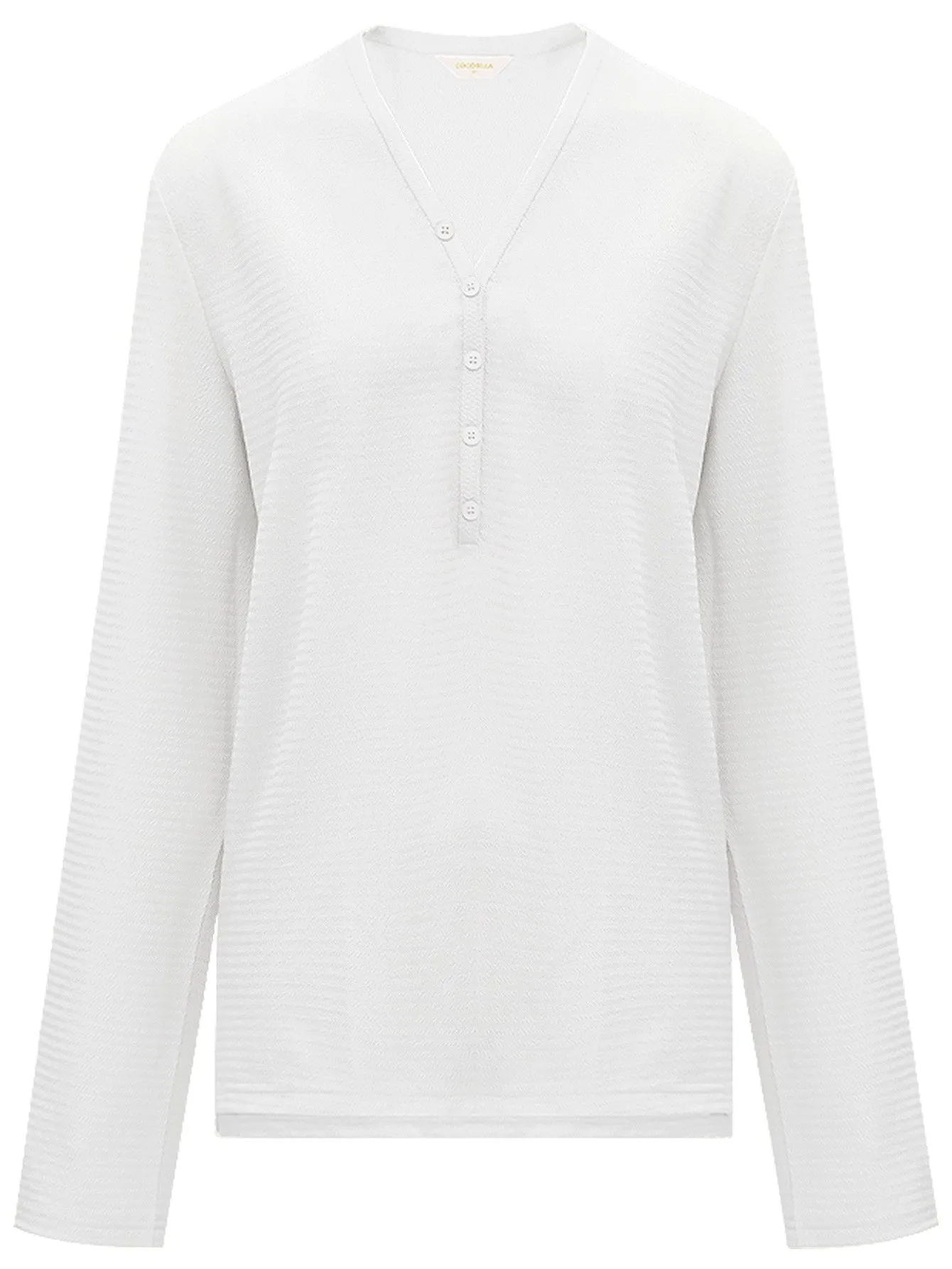 Classic V-neck Jacquard Tee