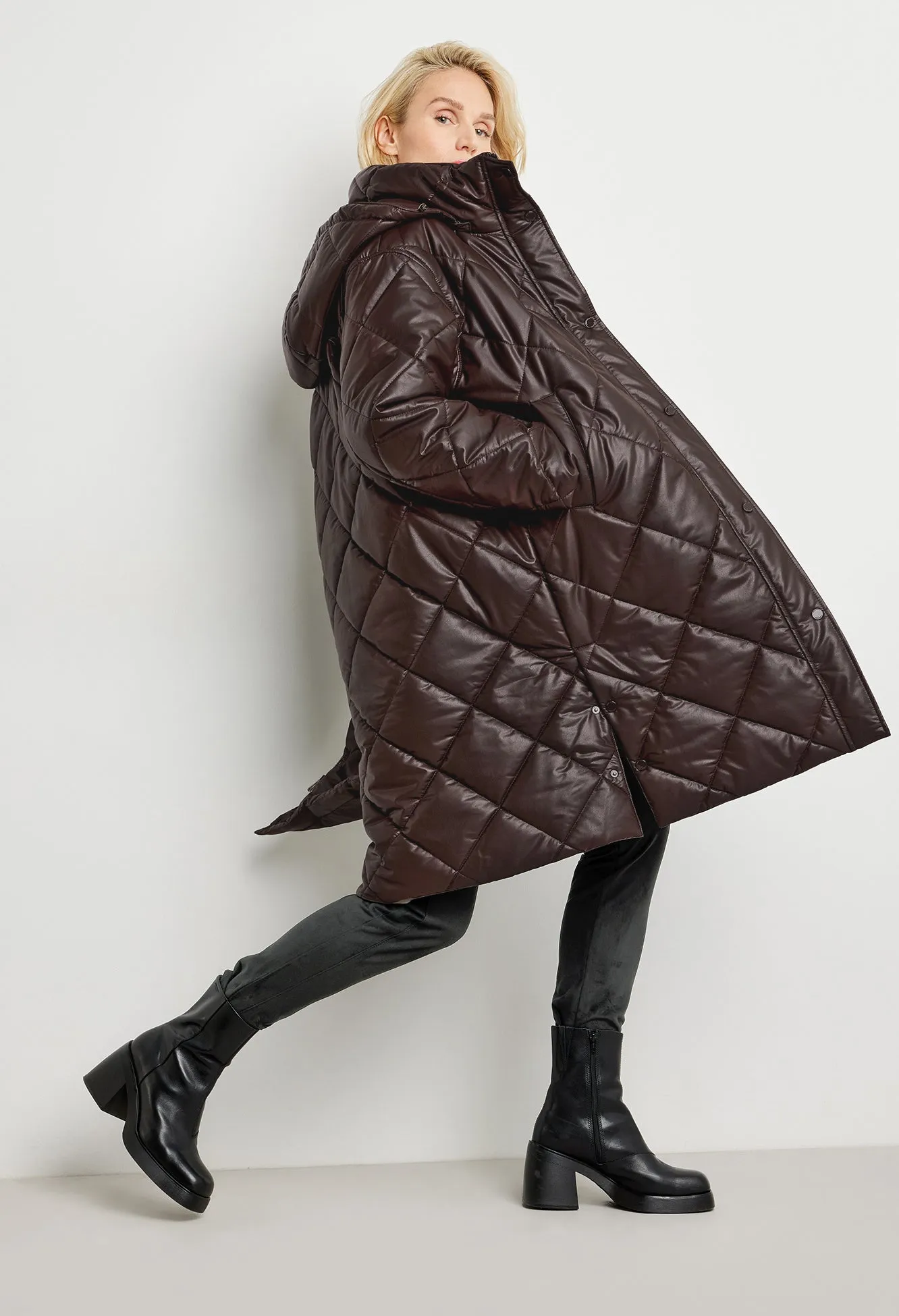 Coated Quilted Coat