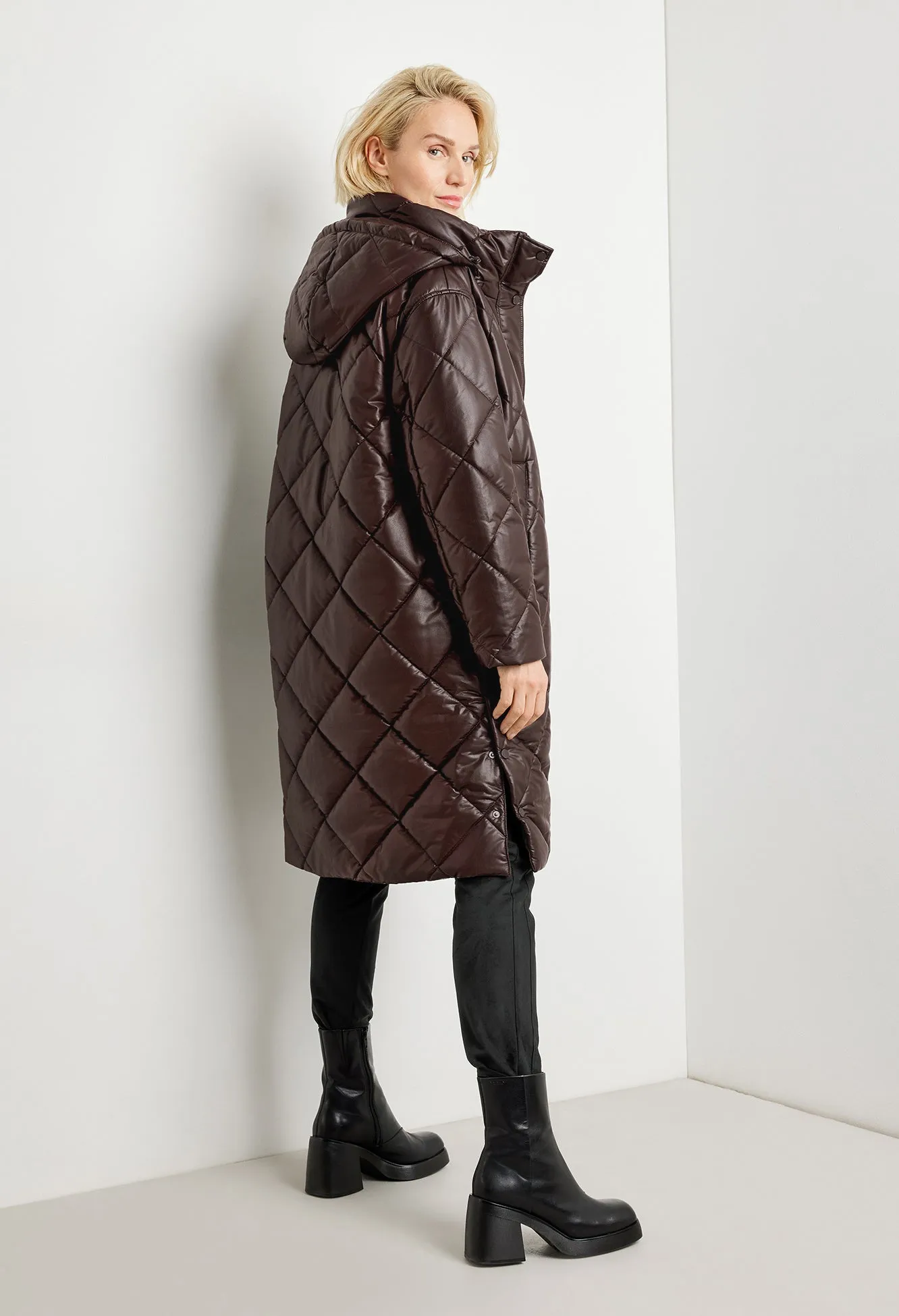 Coated Quilted Coat