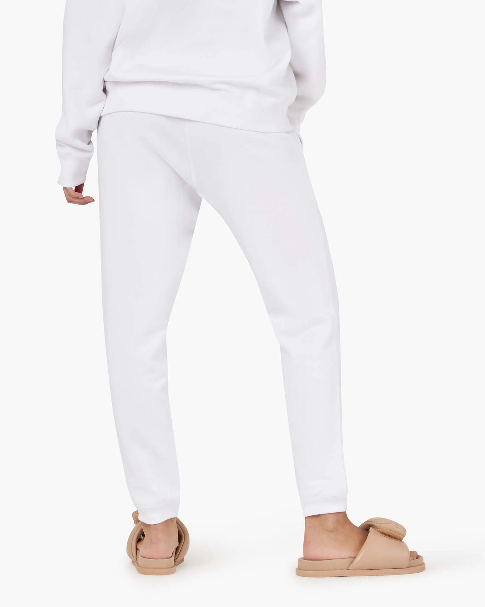 Core Fleece Jogger - White