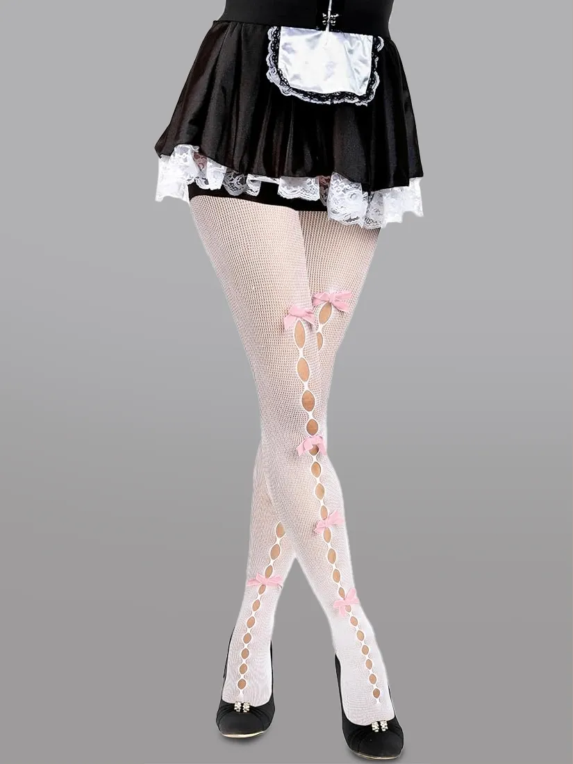 Cute Bow Hollow Out Tights