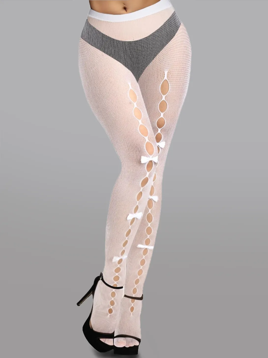 Cute Bow Hollow Out Tights