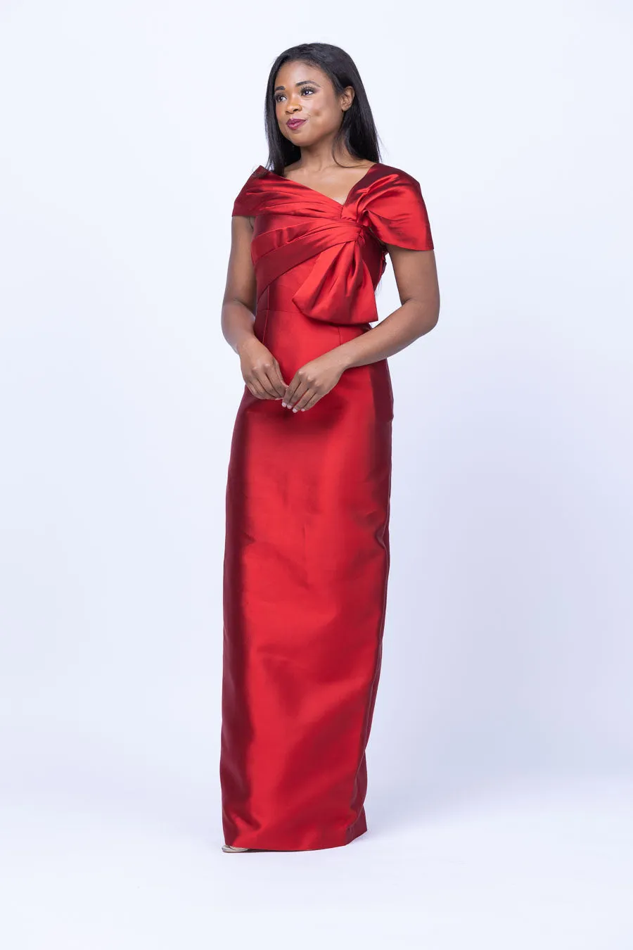 Daymor Gown in Cardinal