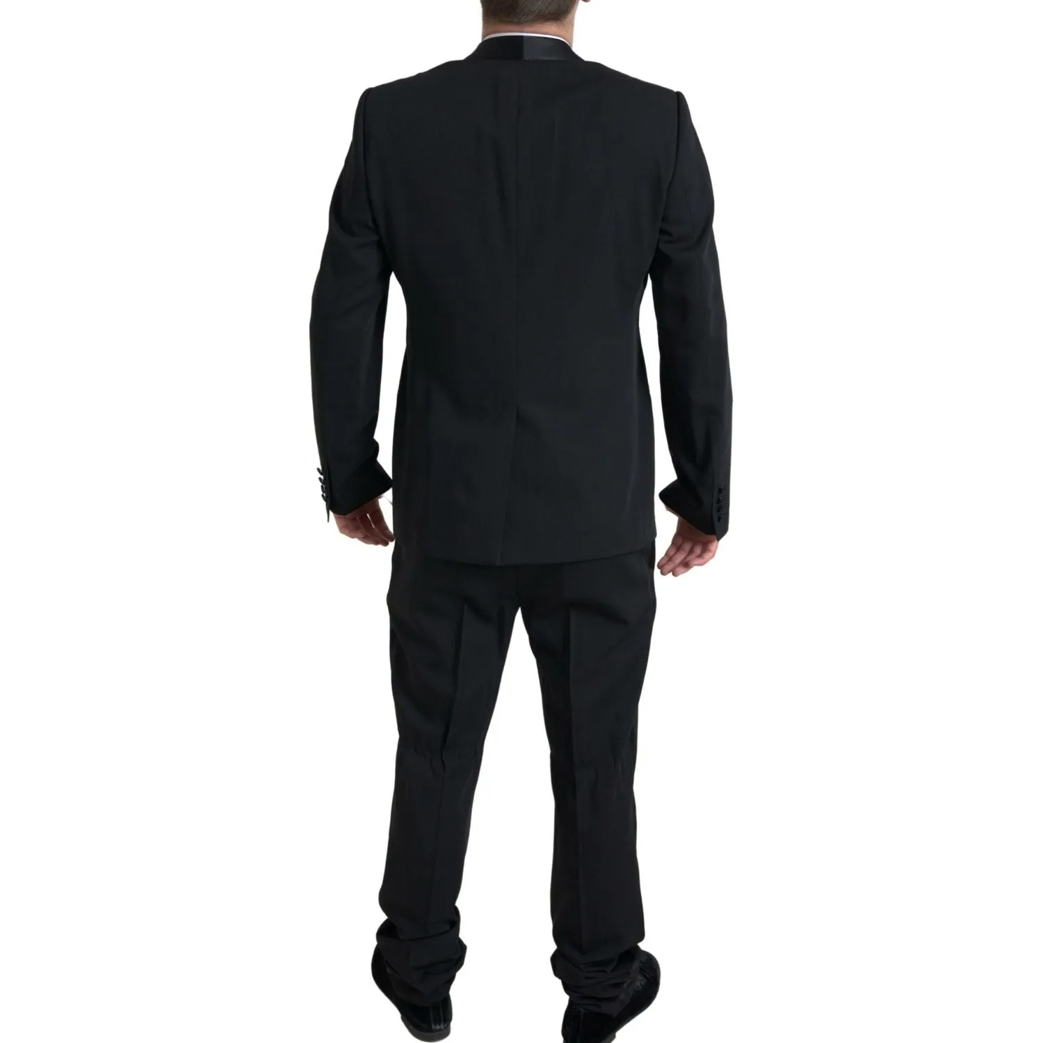 Dolce & Gabbana Elegant Black Slim Fit Two-Piece Suit