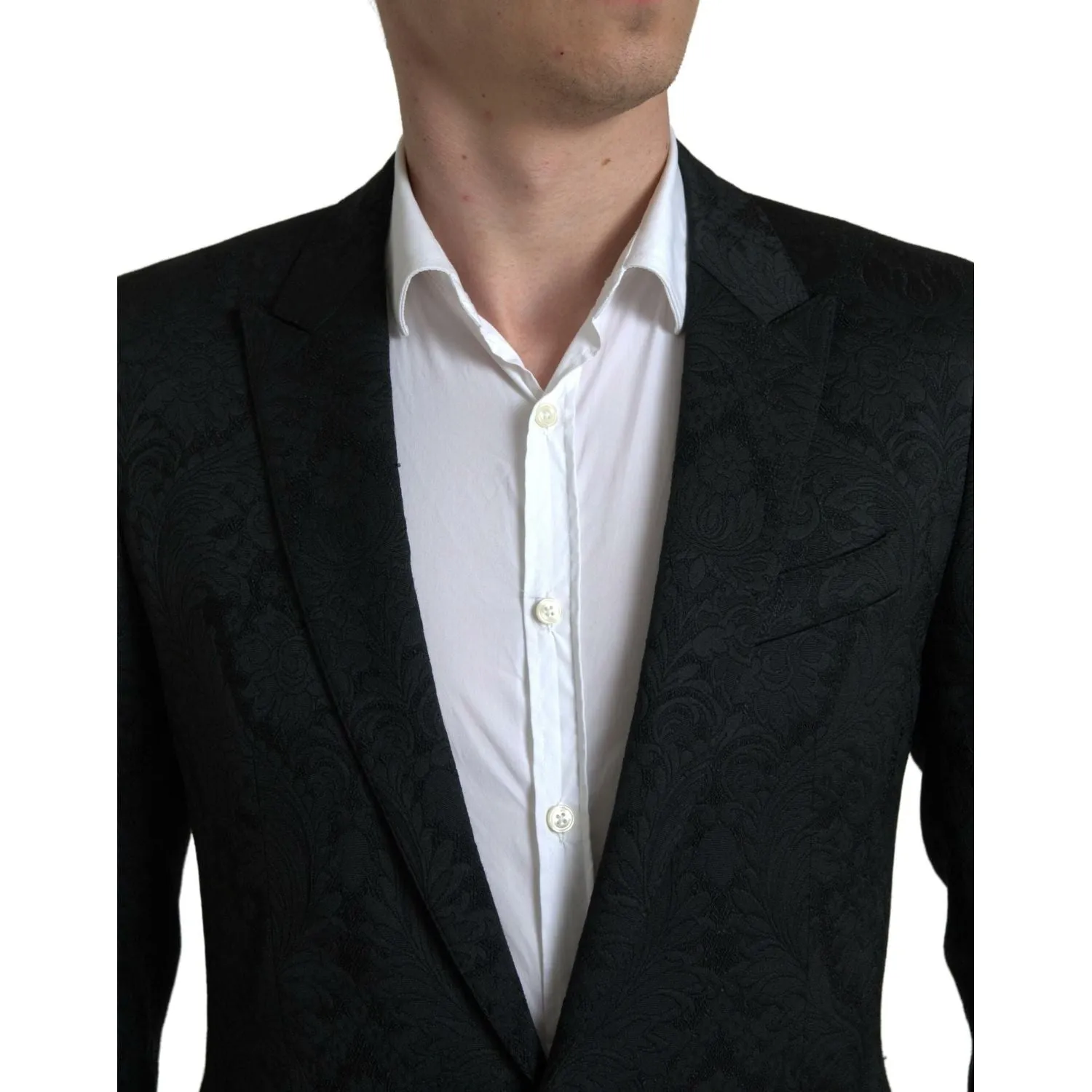 Dolce & Gabbana Elegant Slim Fit Black Martini Suit