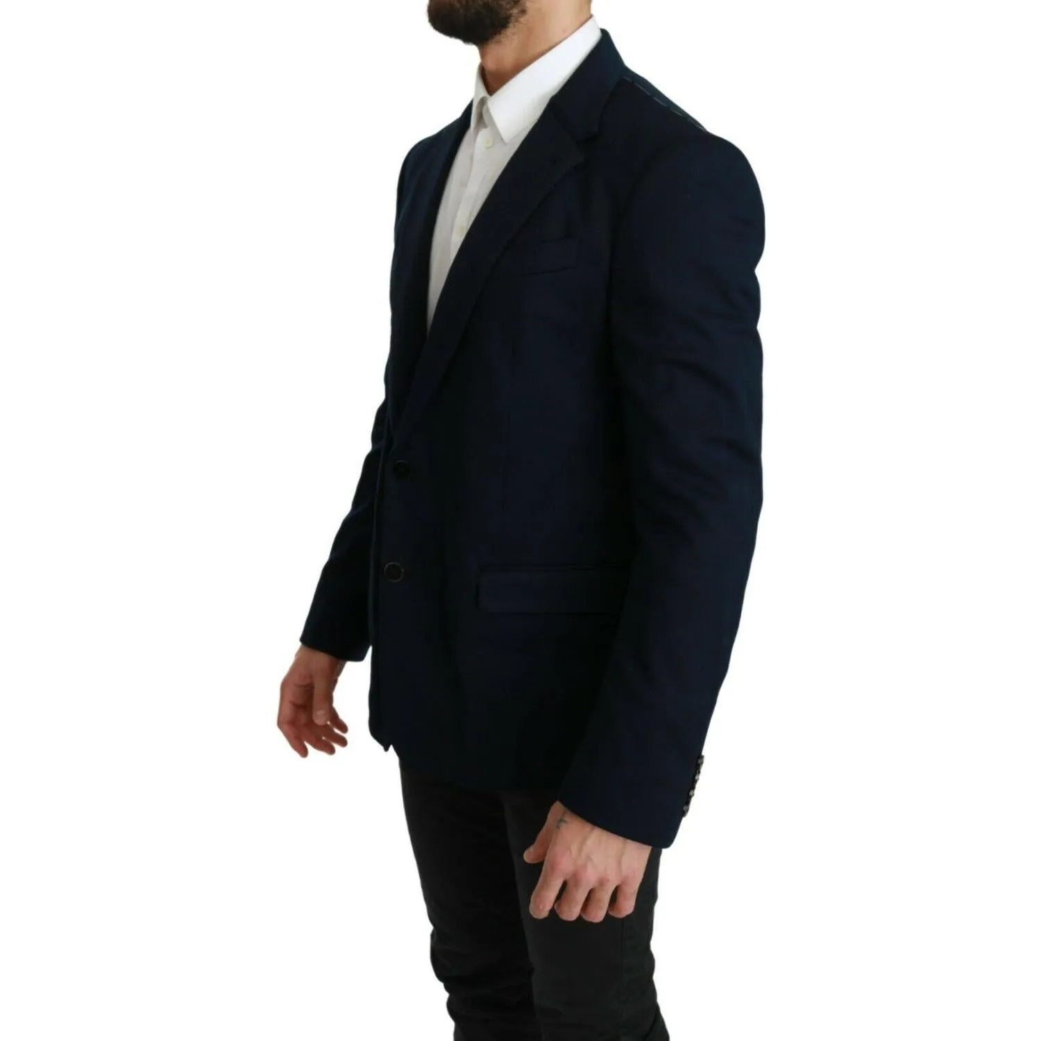 Dolce & Gabbana Elegant Slim Fit Dark Blue Men's Blazer