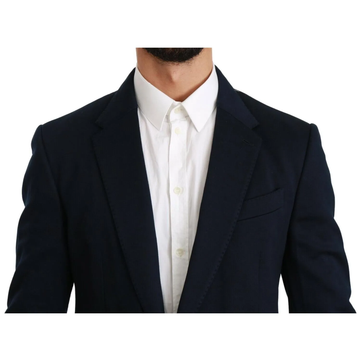 Dolce & Gabbana Elegant Slim Fit Dark Blue Men's Blazer