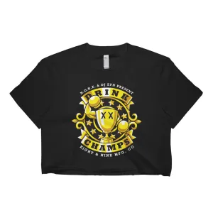 Drink Champs Short Sleeve Crop Top