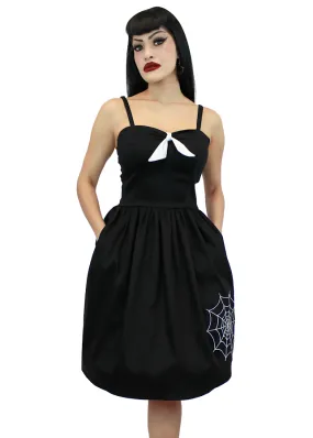 Embroidered Spiderweb Dress w/adjustable straps XS-3XL #E-SWDS