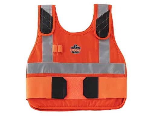 Ergodyne 12220 Chill-Its 6215 Phase Change Cooling Vest & Pack , S/M, Orange