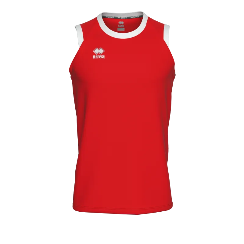 ERREA DAYTON BASKETBALL VEST RED WHITE