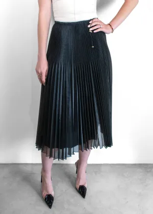 Fendi Pleated Organza Midi Skirt