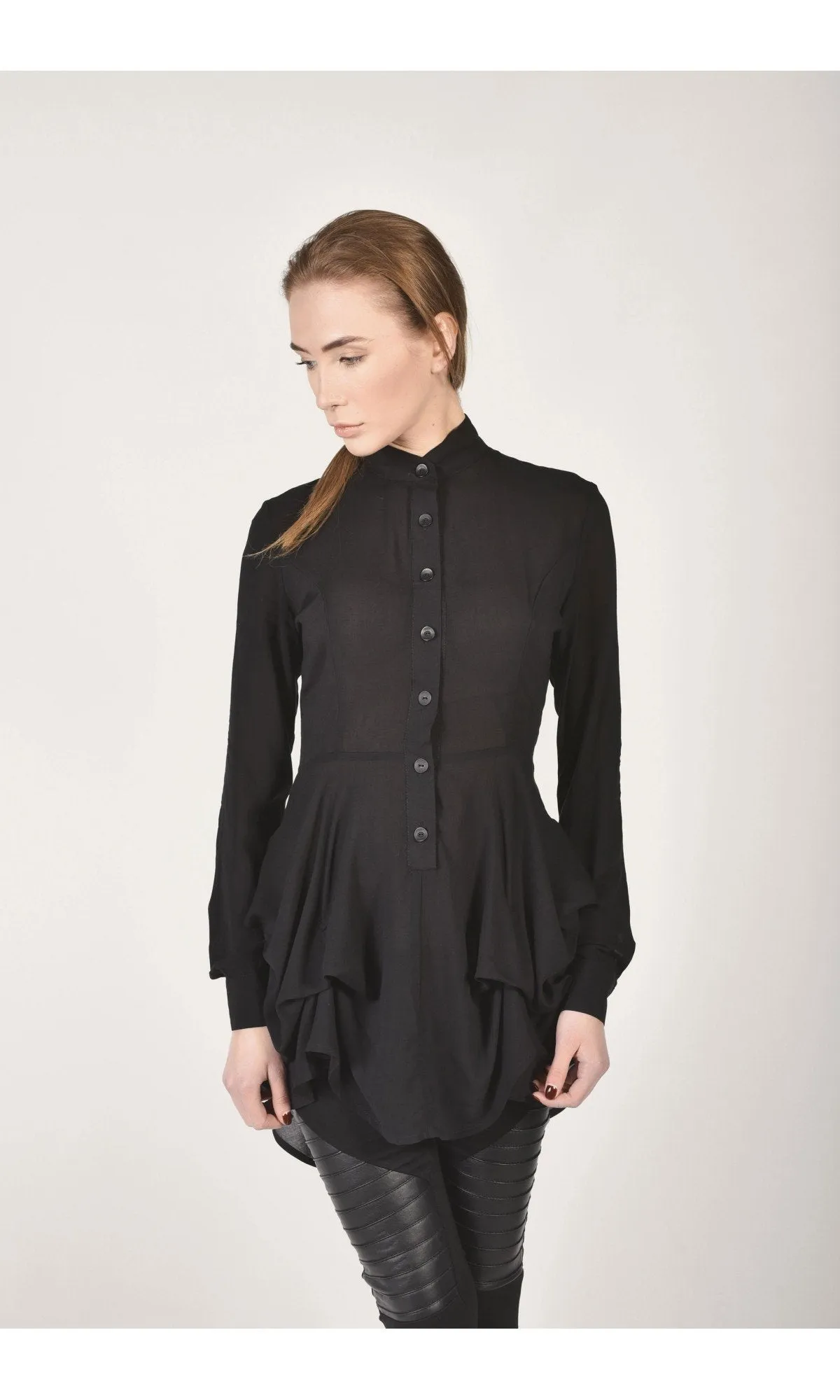 Fitted Peplum Shirt