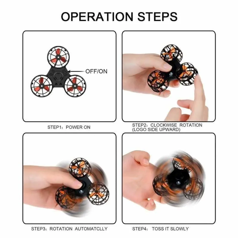 Flying fidget spinner