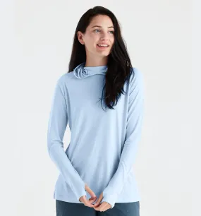 Free Fly Women's Bamboo Lightweight Hoodie II in Clear Sky