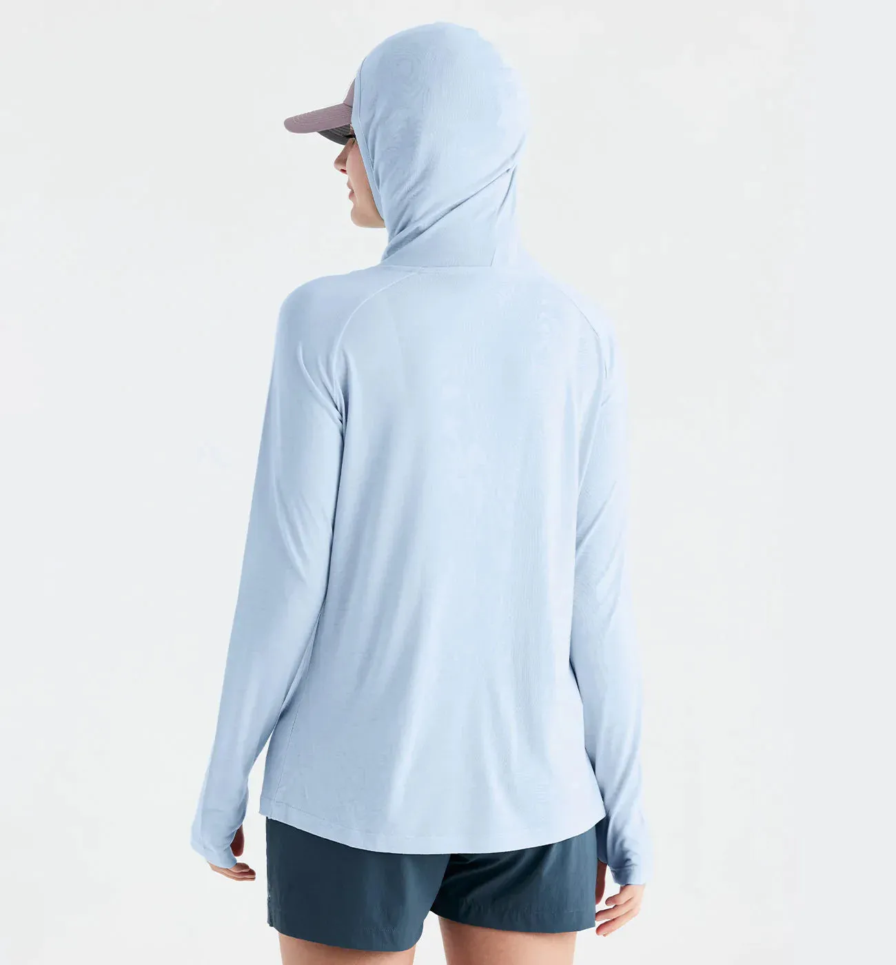 Free Fly Women's Bamboo Lightweight Hoodie II in Clear Sky