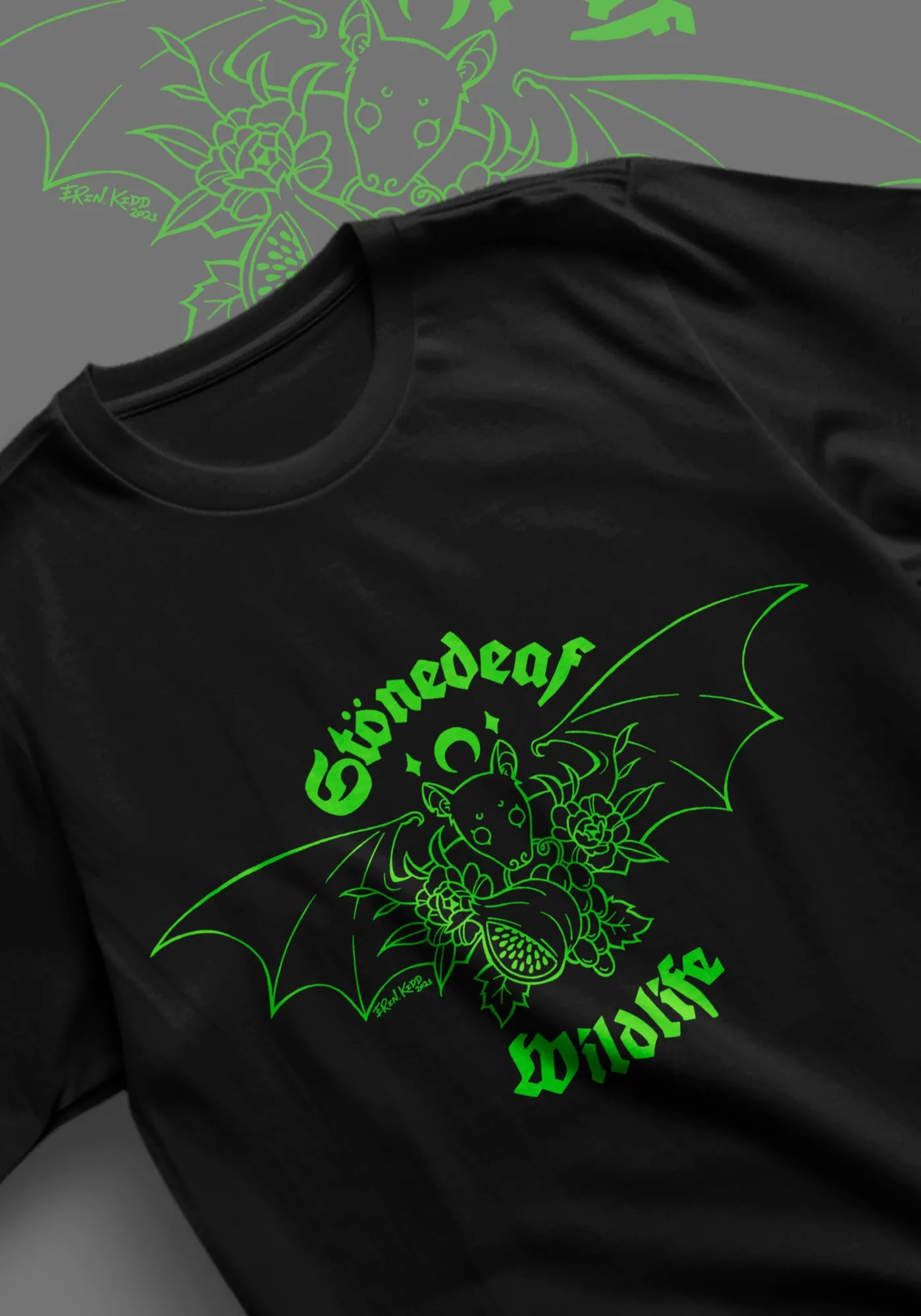 Fruit Friends [Green] | STONEDEAF CHARITY T-SHIRT