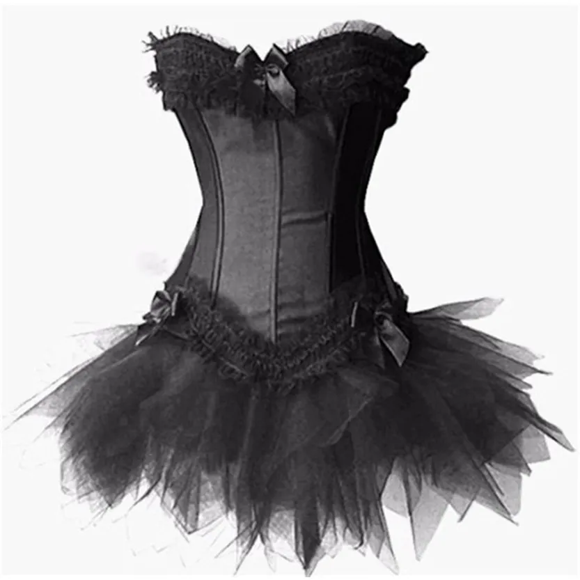 Funki Buys | Dresses | Women's 2Pcs Lace Tulle Corset Tutu Set