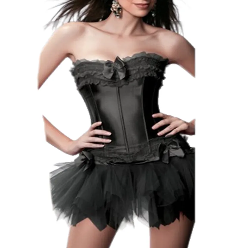 Funki Buys | Dresses | Women's 2Pcs Lace Tulle Corset Tutu Set