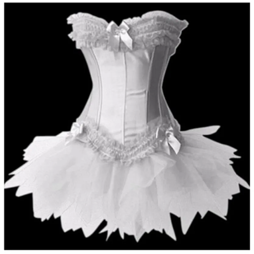 Funki Buys | Dresses | Women's 2Pcs Lace Tulle Corset Tutu Set